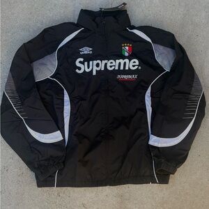 Umbro x Supreme Black Windbreaker with White Panels